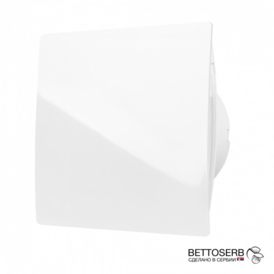 Вентилятор BETTOSERB с обратным клапаном, белый пластик Вентилятор BETTOSERB с обратным клапаном, белый пластик